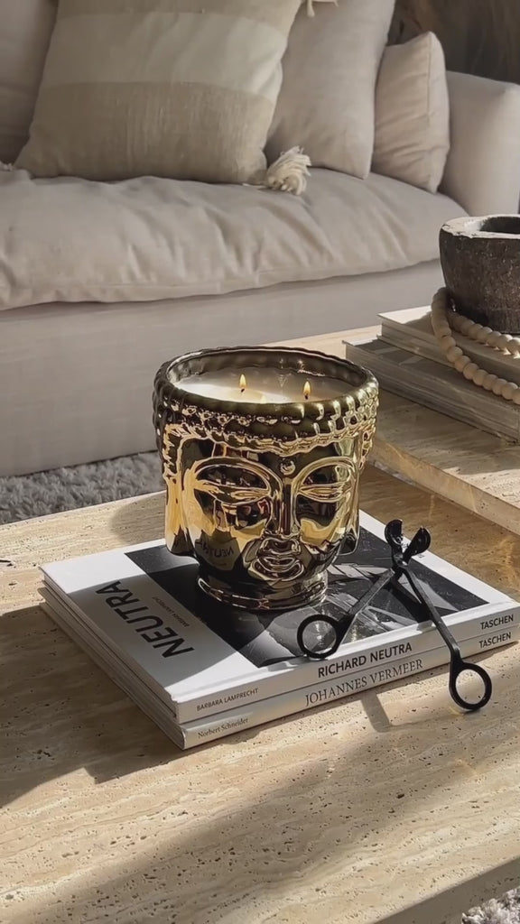Gold Buddha Candle